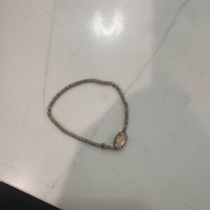 Kendra Scott Gold Bracelet with Clear Stone